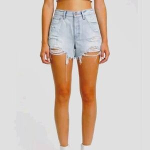 Pistola Distressed Cutoff Jean Shorts